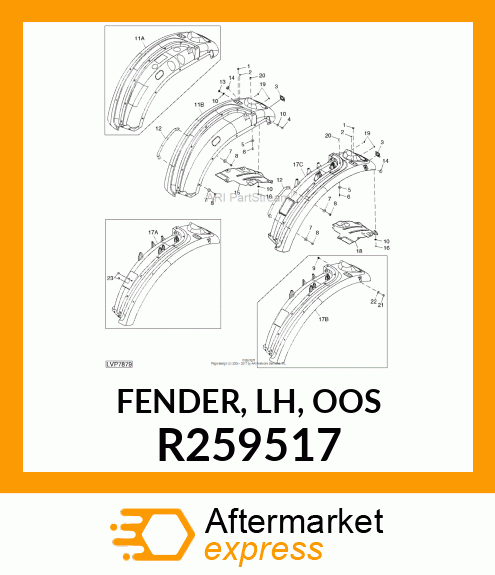 FENDER, LH, OOS R259517