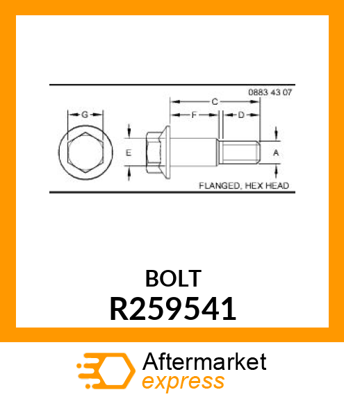 BOLT, SHOULDER R259541