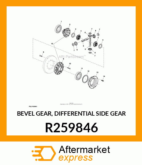 BEVEL GEAR, DIFFERENTIAL SIDE GEAR R259846