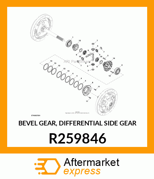 BEVEL GEAR, DIFFERENTIAL SIDE GEAR R259846