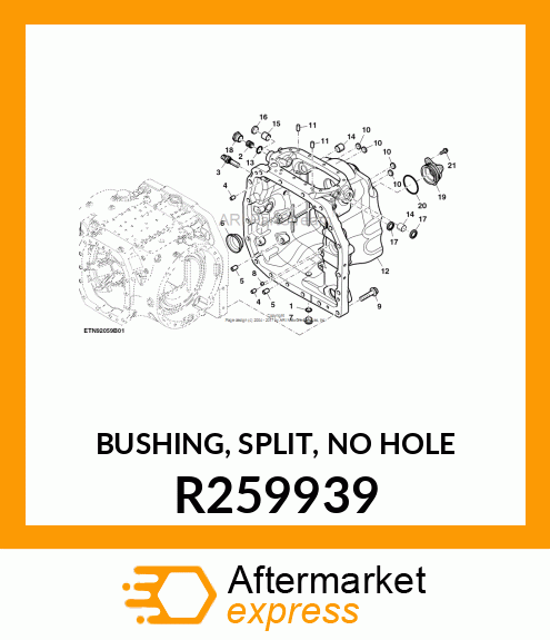 BUSHING, SPLIT, NO HOLE R259939