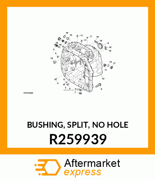 BUSHING, SPLIT, NO HOLE R259939