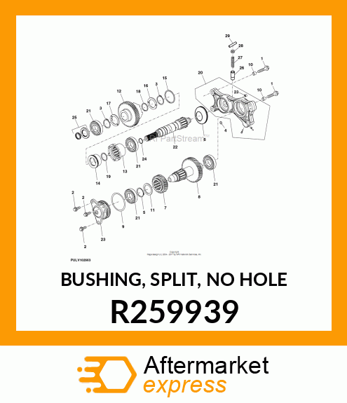 BUSHING, SPLIT, NO HOLE R259939