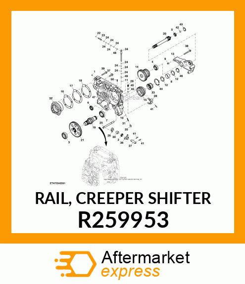 RAIL, CREEPER SHIFTER R259953