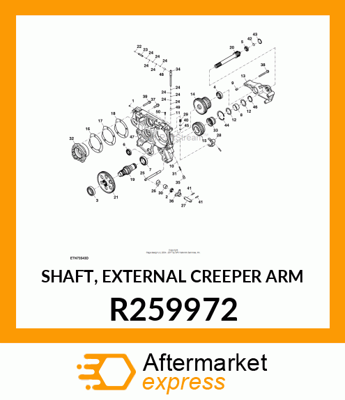 SHAFT, EXTERNAL CREEPER ARM R259972