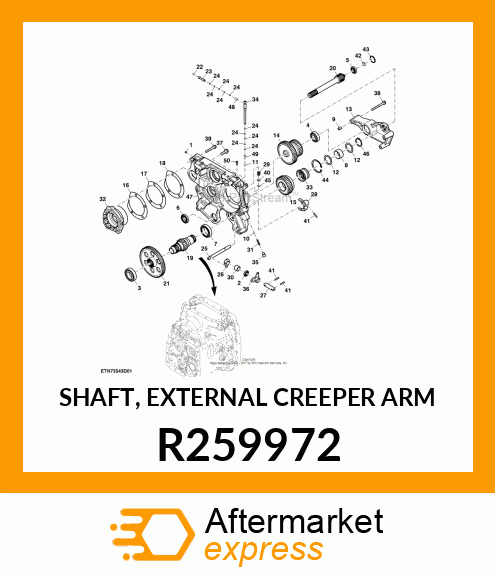 SHAFT, EXTERNAL CREEPER ARM R259972