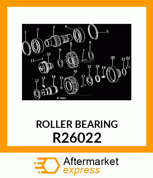 ROLLER,BEARING R26022