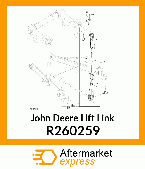 LIFT LINK, RH, LOWER R260259