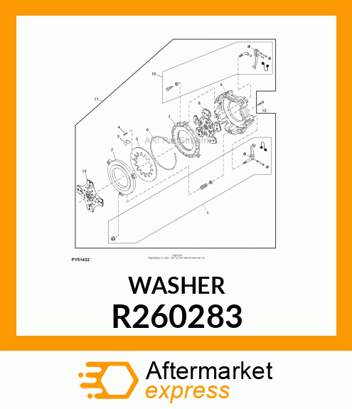 CLUTCH, DIAPHRAGM SPRING R260283