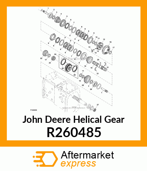 HELICAL GEAR, HELICAL GEAR, 28 TEET R260485