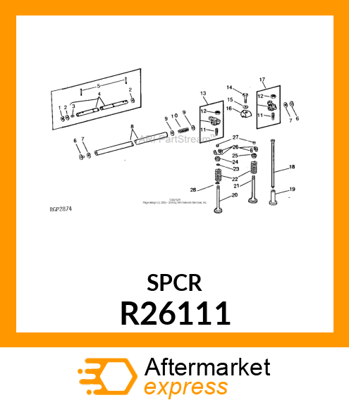 CAP,VALVE SPRING R26111