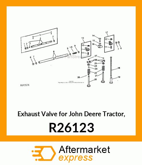 VALVE,EXHAUST R26123