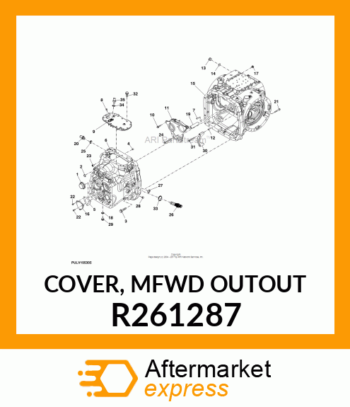 COVER, MFWD OUTOUT R261287