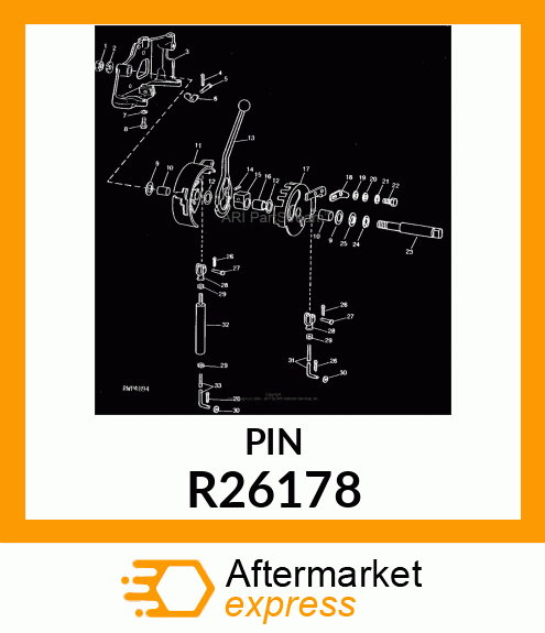 SHAFT,GEAR SHIFT QUADRANT R26178