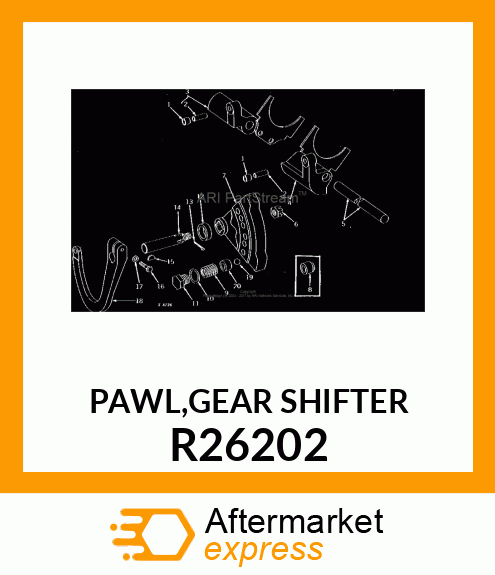 PAWL,GEAR SHIFTER R26202