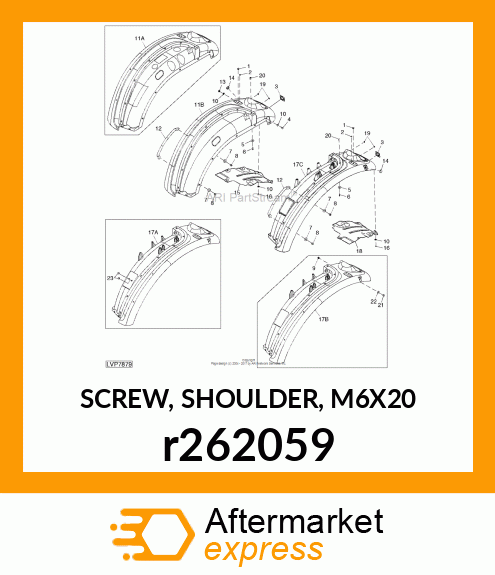 SCREW, SHOULDER, M6X20 r262059