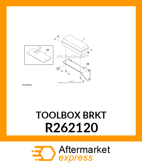 BRACKET, TOOLBOX R262120