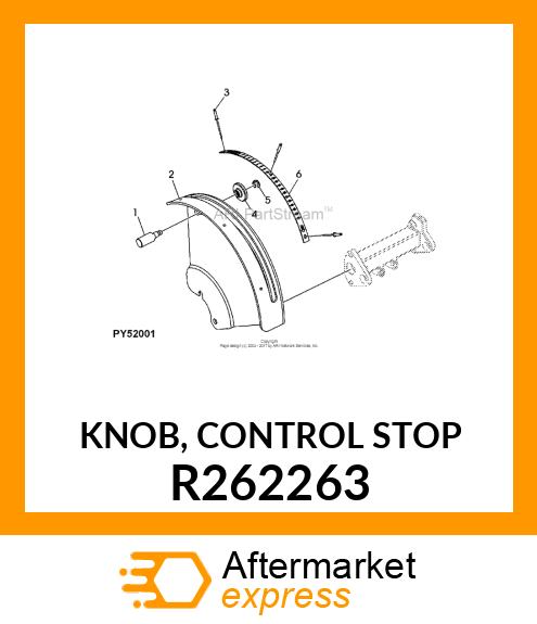 KNOB, CONTROL STOP R262263