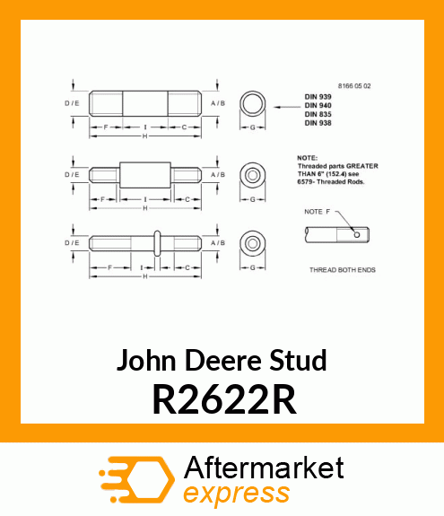 STUD R2622R