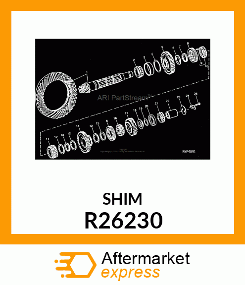 SHIM,.003 STEEL R26230