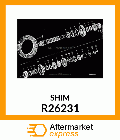 SHIM,.005 STEEL R26231