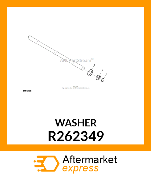 THRUST WASHER, DRAFT SHAFT R262349