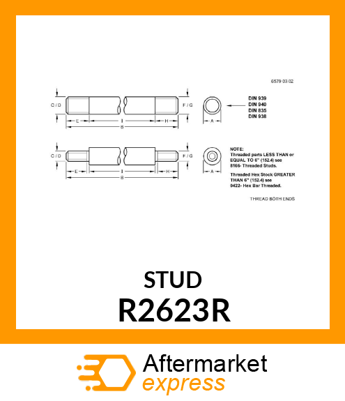 STUD R2623R