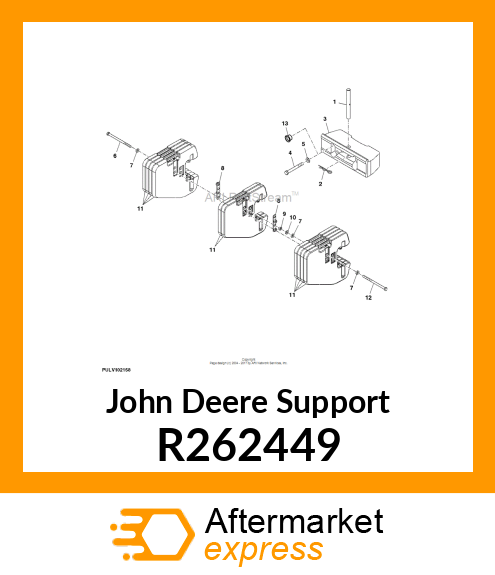 SUPPORT, SUPPORT, FRONT WEIGHT 14 R262449