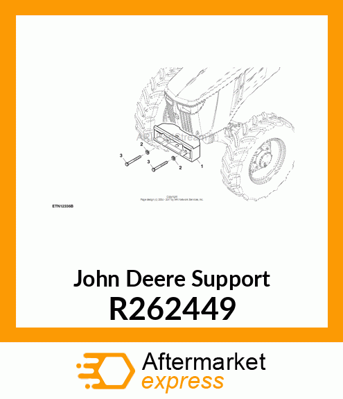 SUPPORT, SUPPORT, FRONT WEIGHT 14 R262449