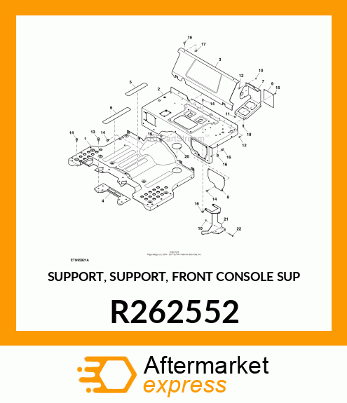 SUPPORT, SUPPORT, FRONT CONSOLE SUP R262552