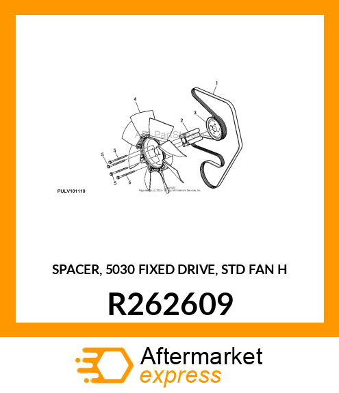 SPACER, 5030 FIXED DRIVE, STD FAN H R262609