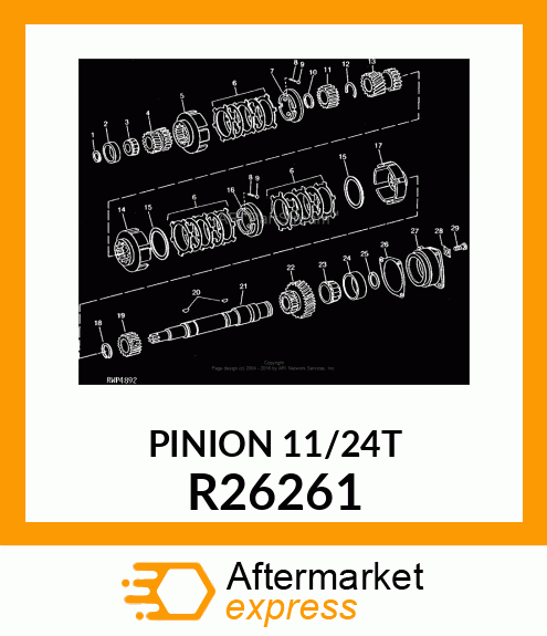 PINION,REVERSE RANGE R26261