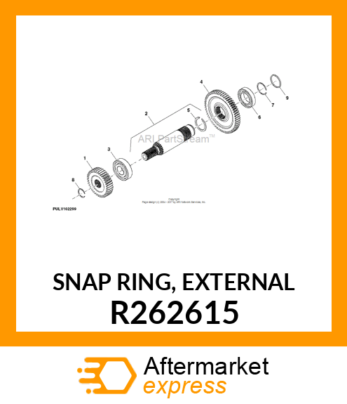 SNAP RING, EXTERNAL R262615