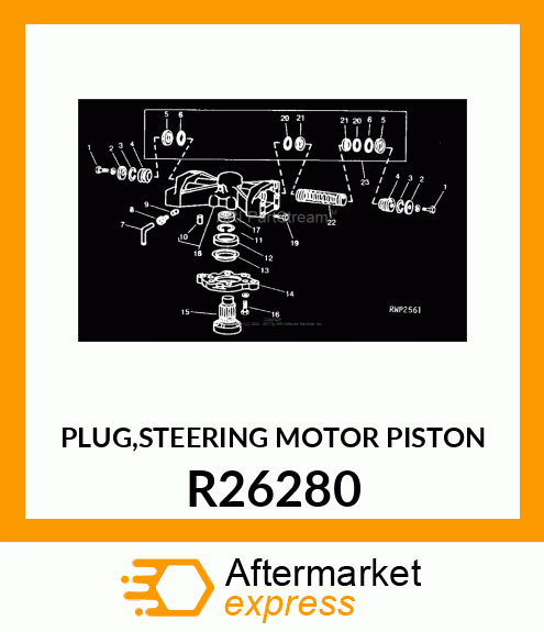 PLUG,STEERING MOTOR PISTON R26280