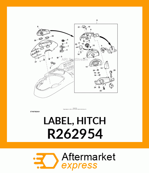 LABEL, HITCH R262954