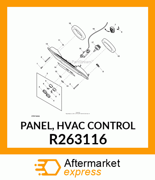 PANEL, HVAC CONTROL R263116