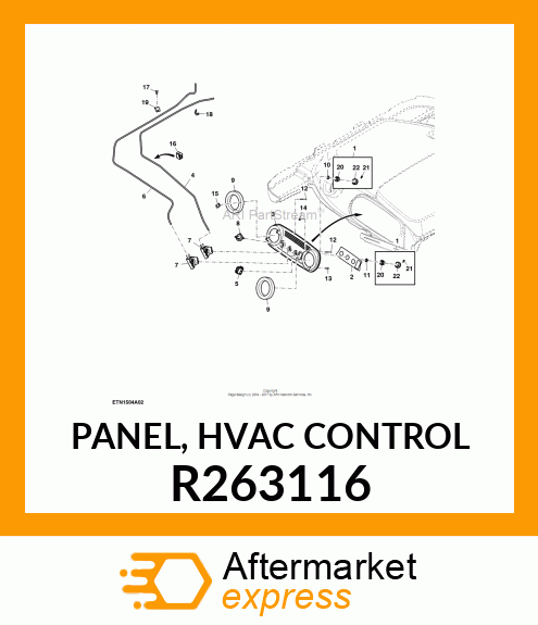 PANEL, HVAC CONTROL R263116