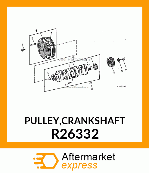 PULLEY,CRANKSHAFT R26332