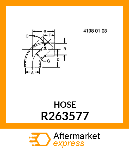 HOSE, FORMED R263577