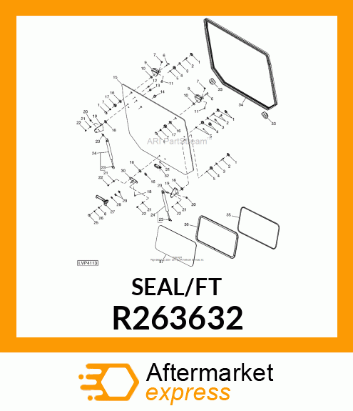 WEATHERSTRIP, SOLD BY METER R263632