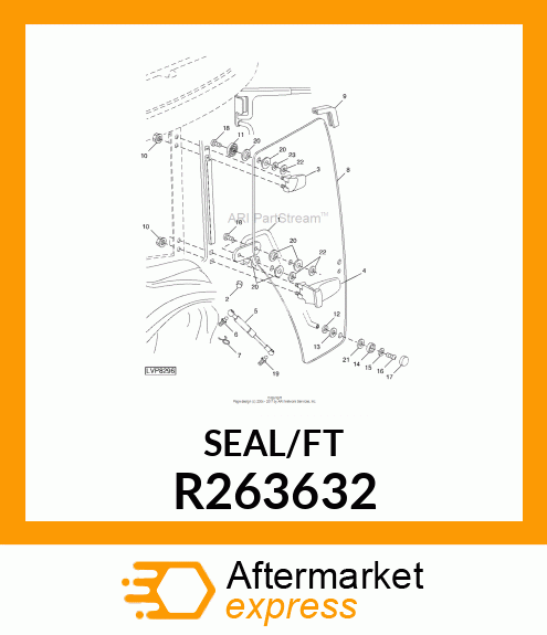 WEATHERSTRIP, SOLD BY METER R263632