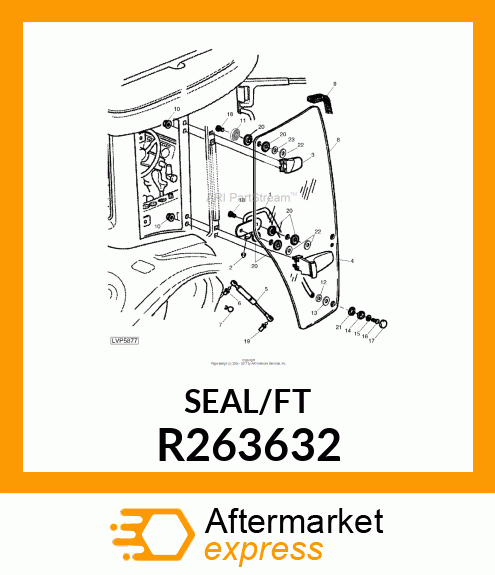 WEATHERSTRIP, SOLD BY METER R263632