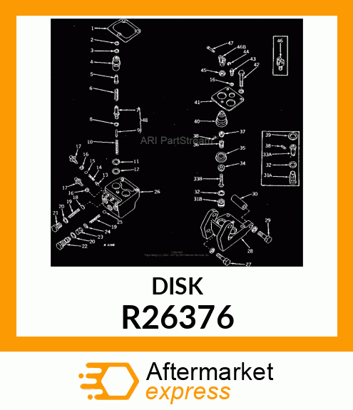 DISK,BRAKE LINE CHECK VALVE R26376