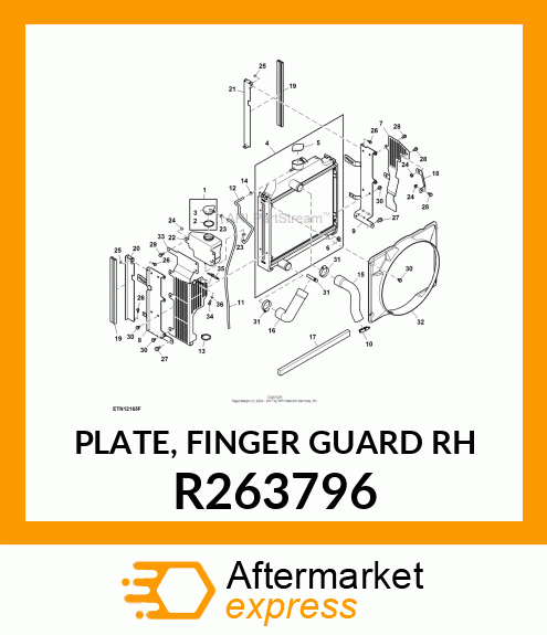 PLATE, FINGER GUARD RH R263796