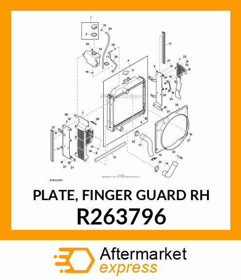 PLATE, FINGER GUARD RH R263796