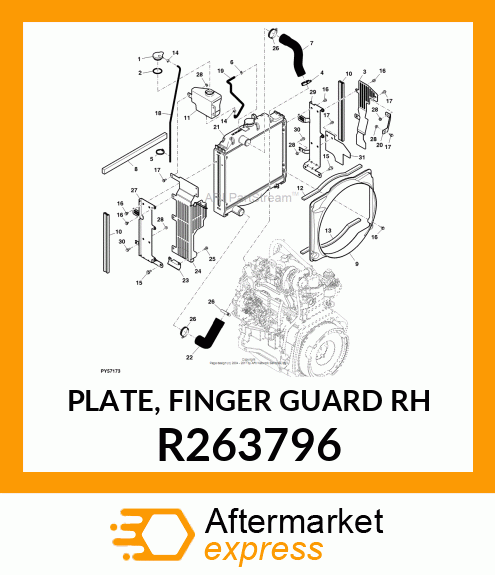 PLATE, FINGER GUARD RH R263796