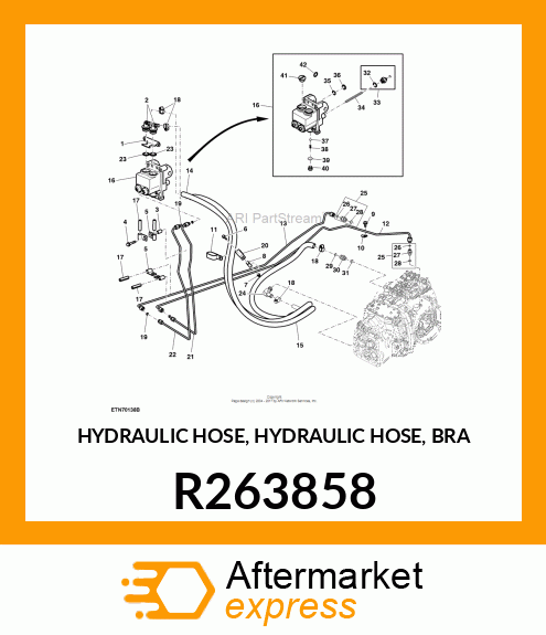 HYDRAULIC HOSE, HYDRAULIC HOSE, BRA R263858