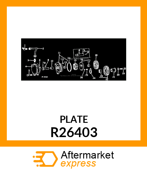 PLATE,LOCK R26403