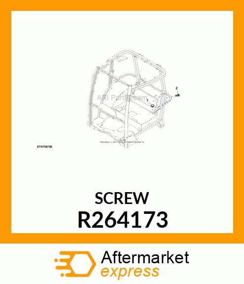 BOLT, TORX HD, M8 X 1.25 X 16 R264173