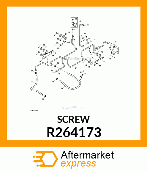 BOLT, TORX HD, M8 X 1.25 X 16 R264173